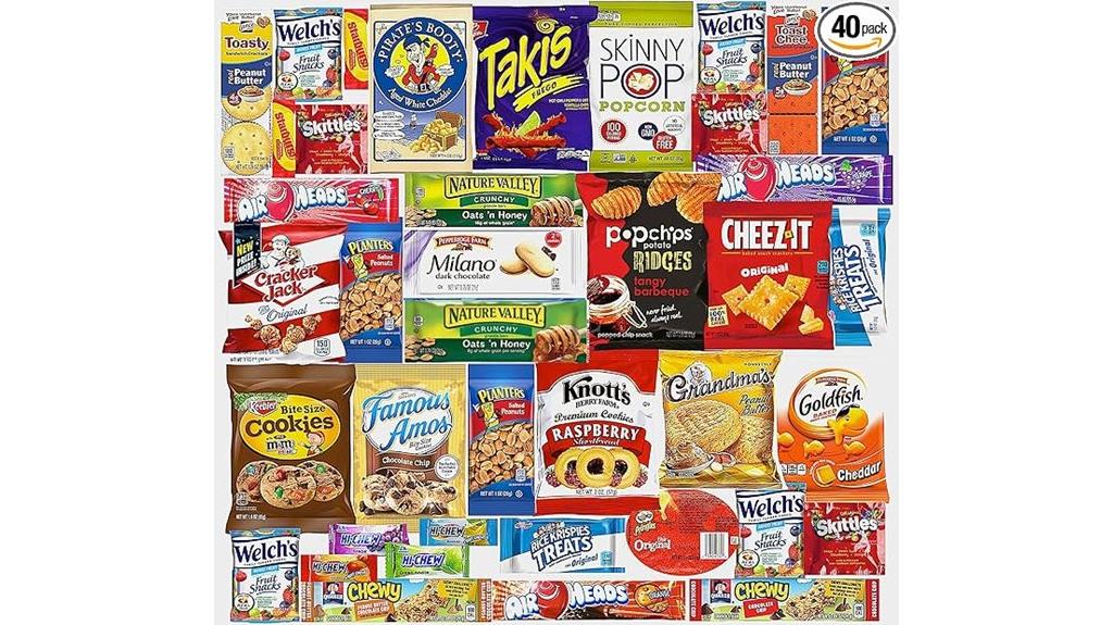 forty snack pack box