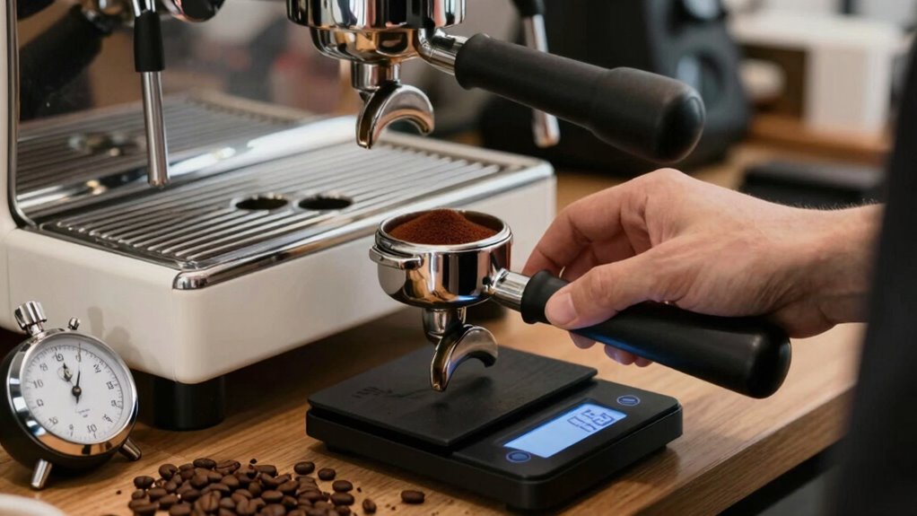 consistency in espresso dosing