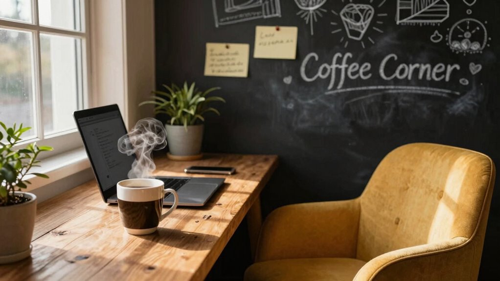 create inviting coffee retreat