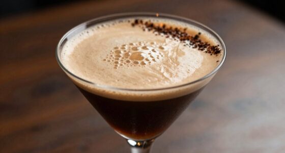 fresh espresso creates foam