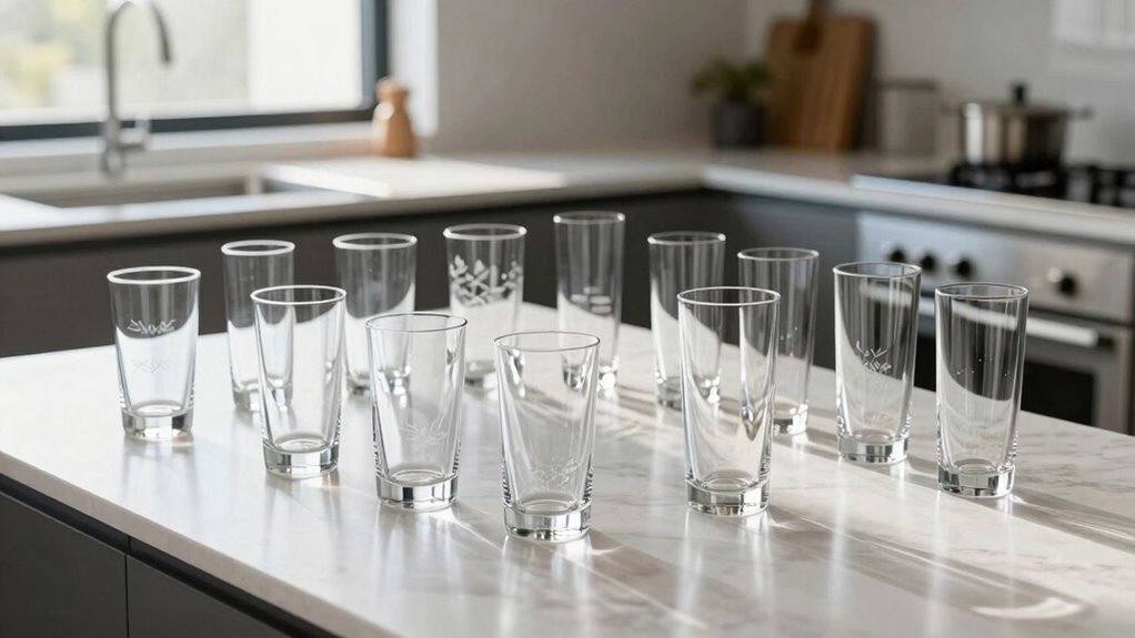 glass size style durability