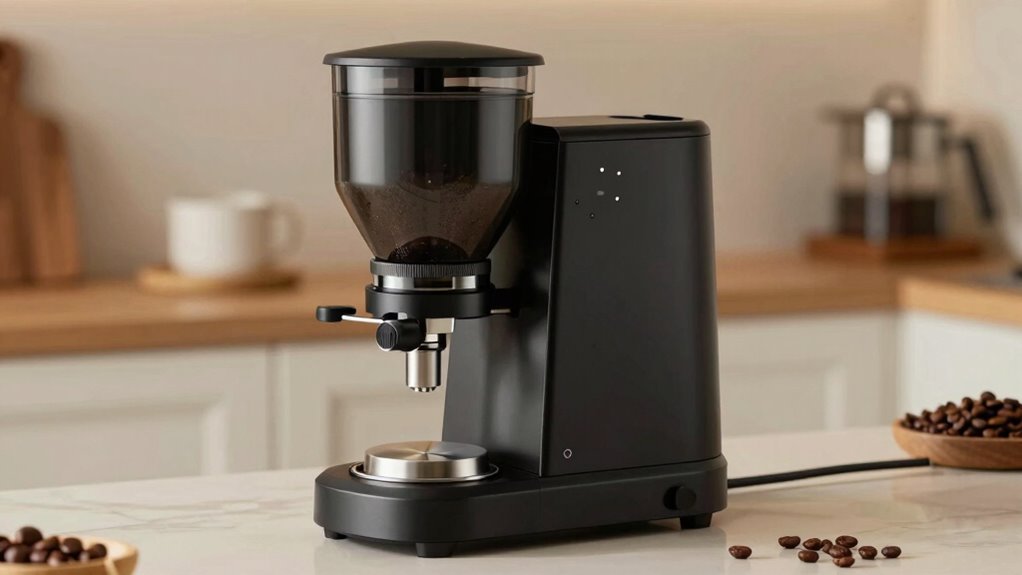 large burrs ensure consistency