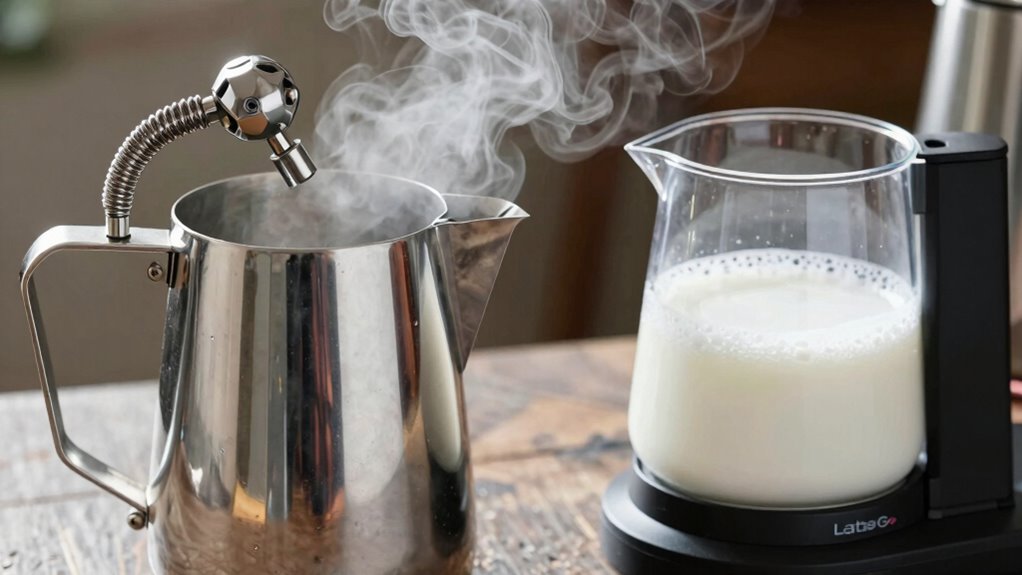 milk frothing method options