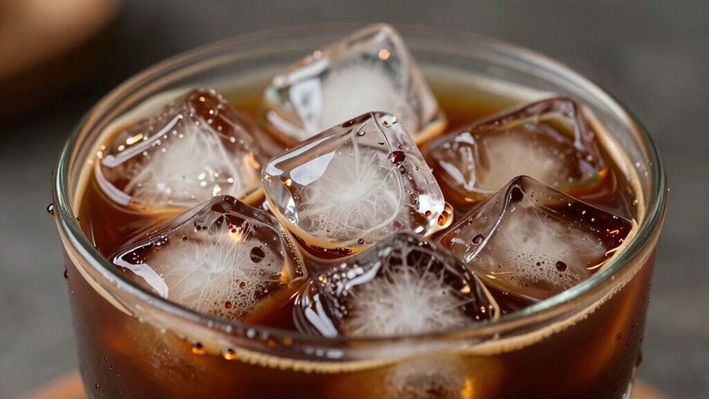 nugget ice enhances iced coffee