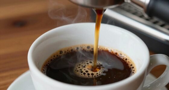 perfectly brewed dark espresso