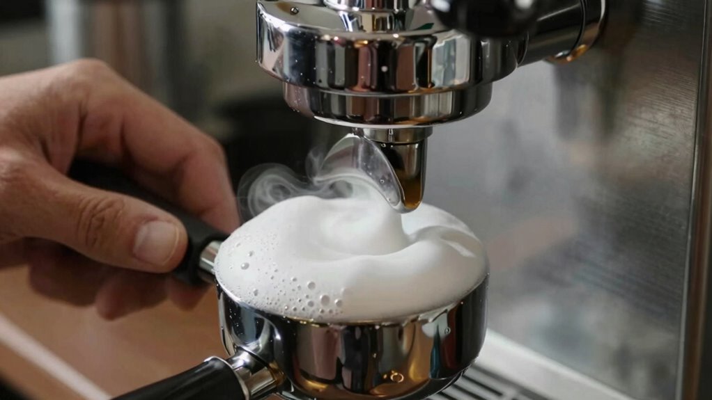 steam enhances microfoam production