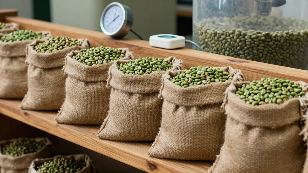 store beans in airtight dry