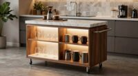 top coffee cart storage