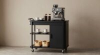 top coffee cart storage
