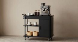 top coffee cart storage