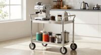 top coffee cart storage