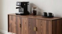 top coffee station storage