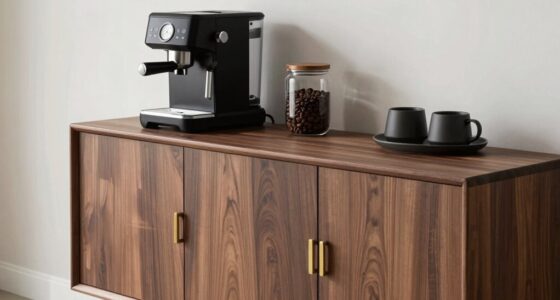 top coffee station storage