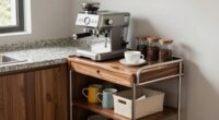top coffee station storage carts