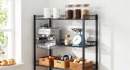 top coffee station storage