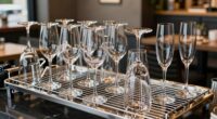 top glassware drying racks