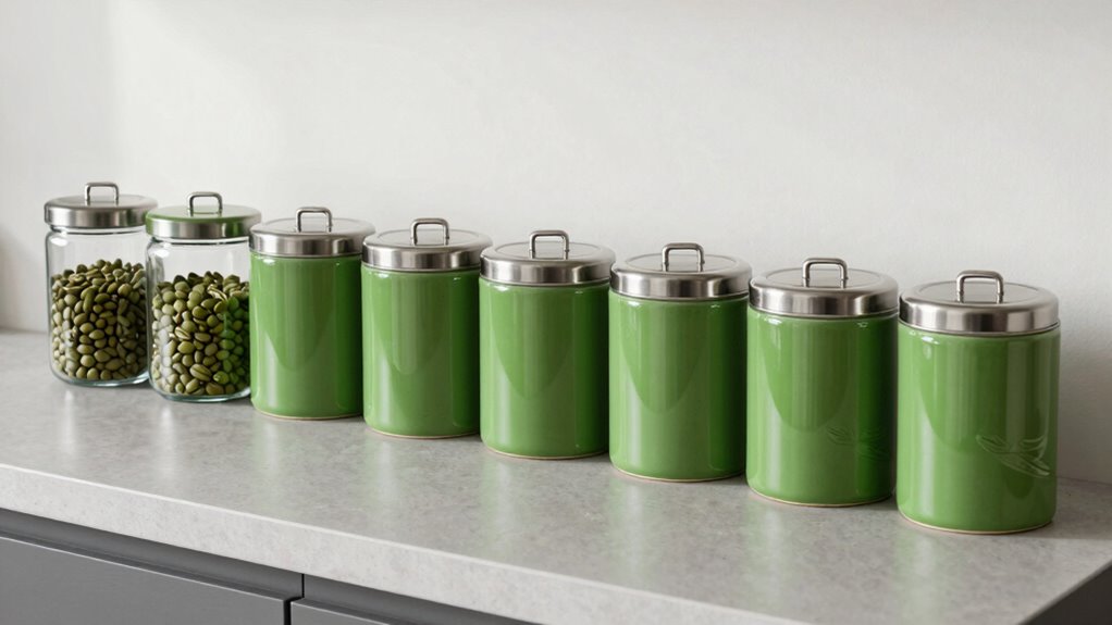 top green coffee storage options