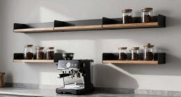 top wall shelves for espresso