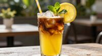 bright summer coffee drink