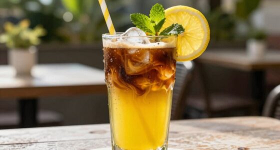 bright summer coffee drink