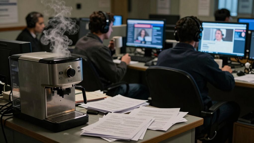 coffee symbolizes journalistic dedication