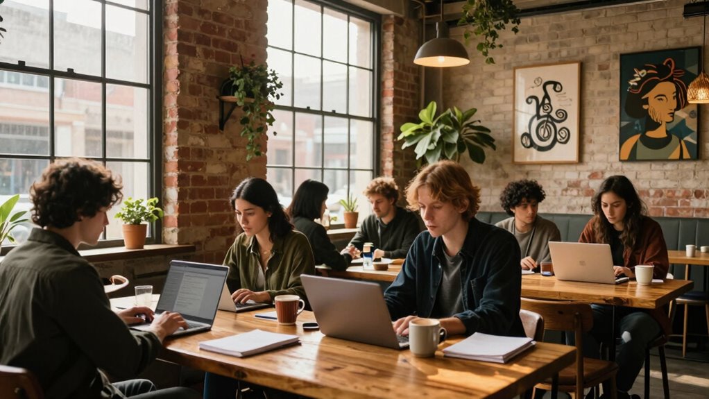 cozy collaborative work environment