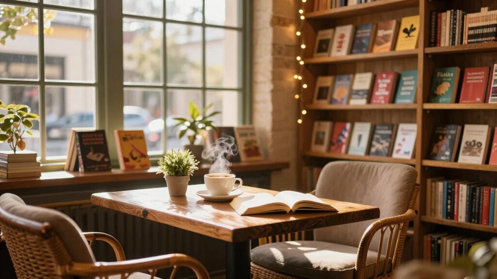 cozy literary community hubs