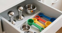 efficient barista tool storage