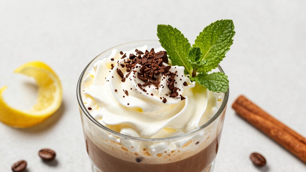 elegant coffee garnish ideas