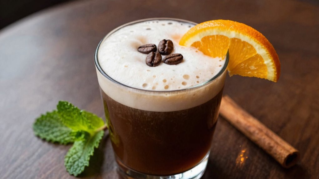 elegant coffee garnish ideas