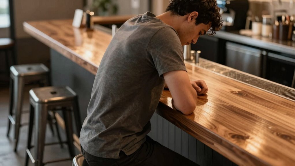 ergonomic coffee counter setup