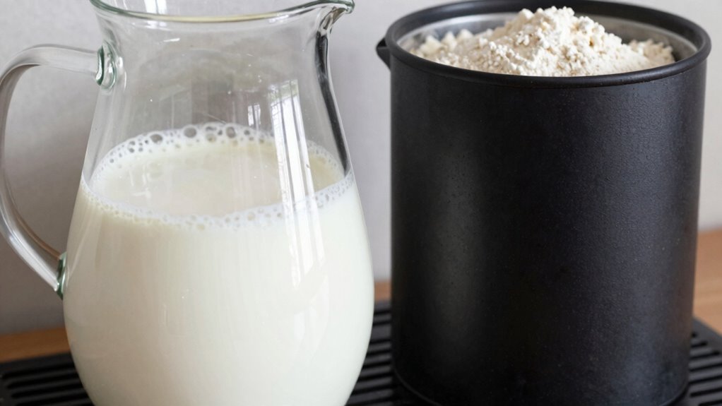 fresh versus powdered milk
