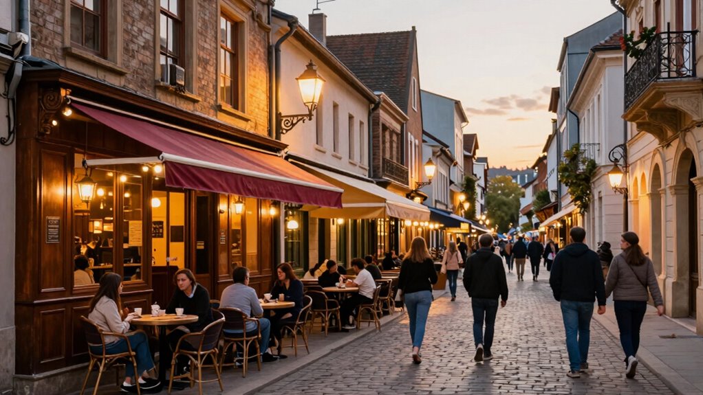 historic vibrant coffee streets