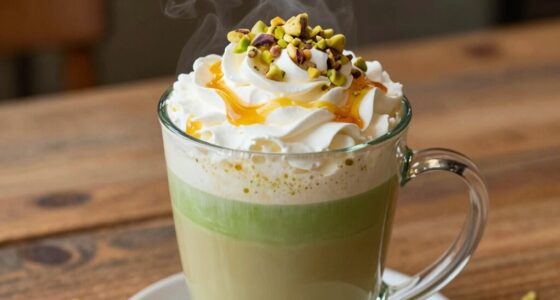 homemade pistachio latte