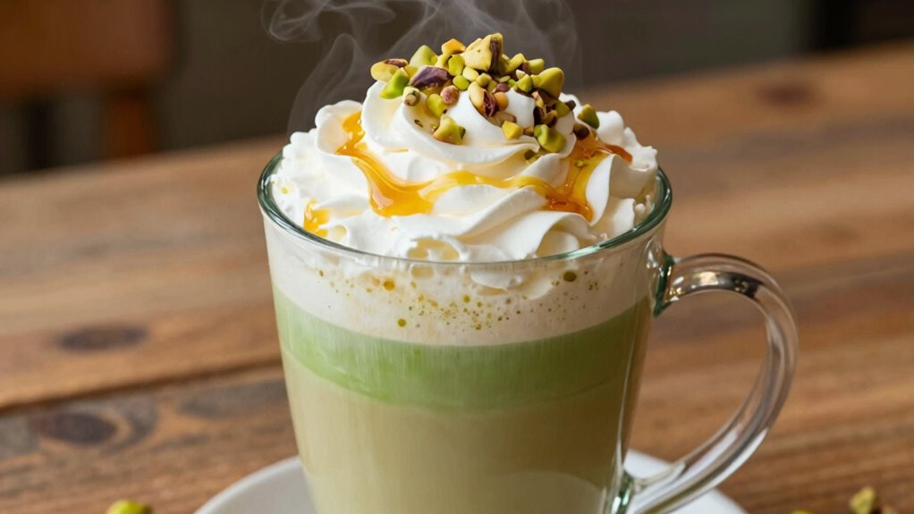 homemade pistachio latte