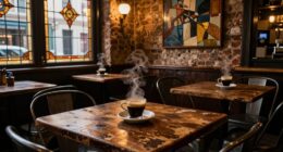 intimate coffeehouse cinematic spaces