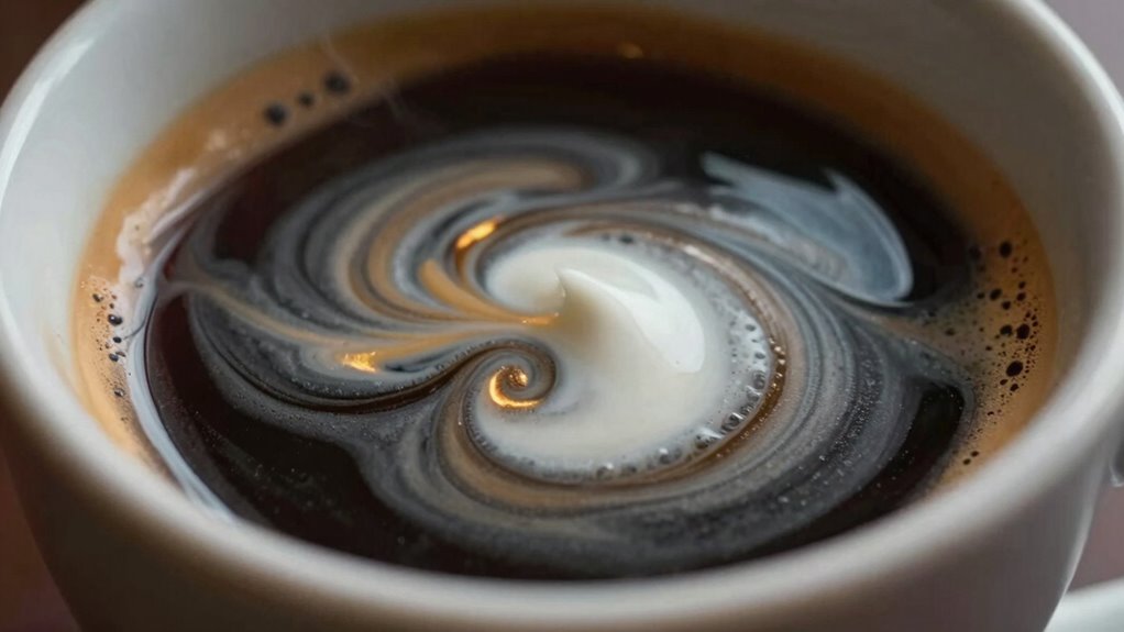 milk moderates caffeine effects