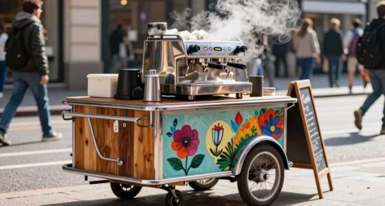 mobile coffee cart identity