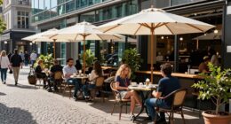 outdoor coffee enhances urban ambiance