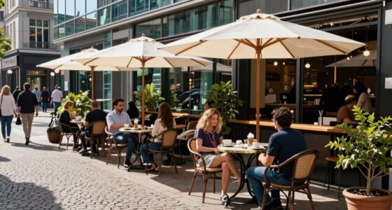 outdoor coffee enhances urban ambiance