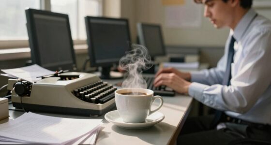 persistent newsroom coffee scenes
