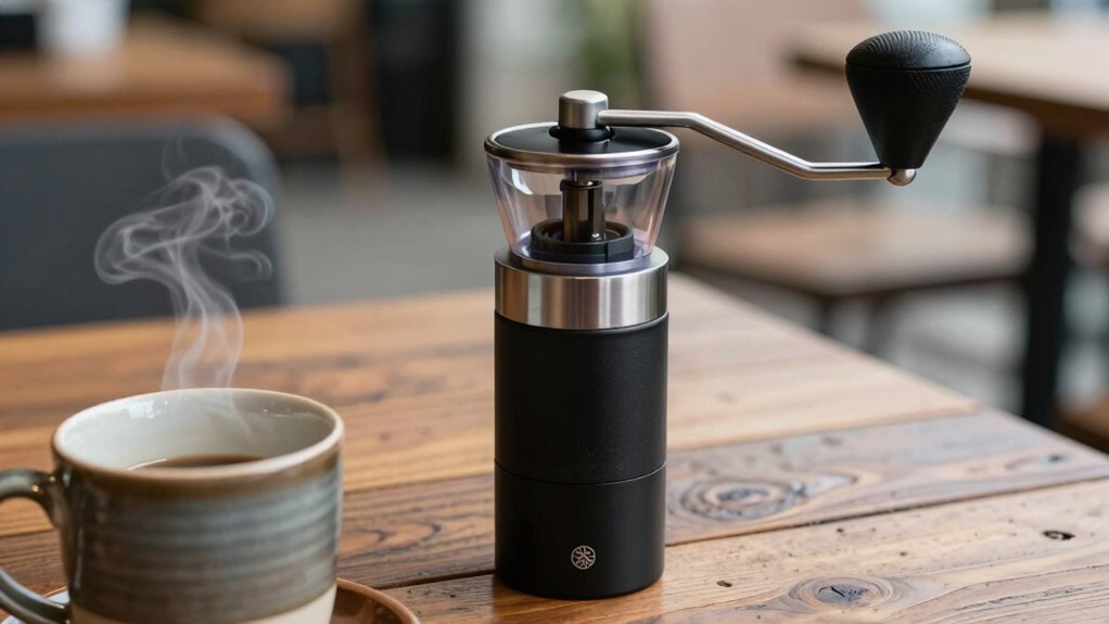 portable consistent coffee grinding