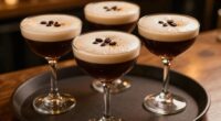 prepped foam stable espresso martinis
