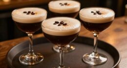 prepped foam stable espresso martinis