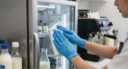 proper milk fridge cleaning