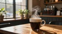 relaxing weekend coffee break