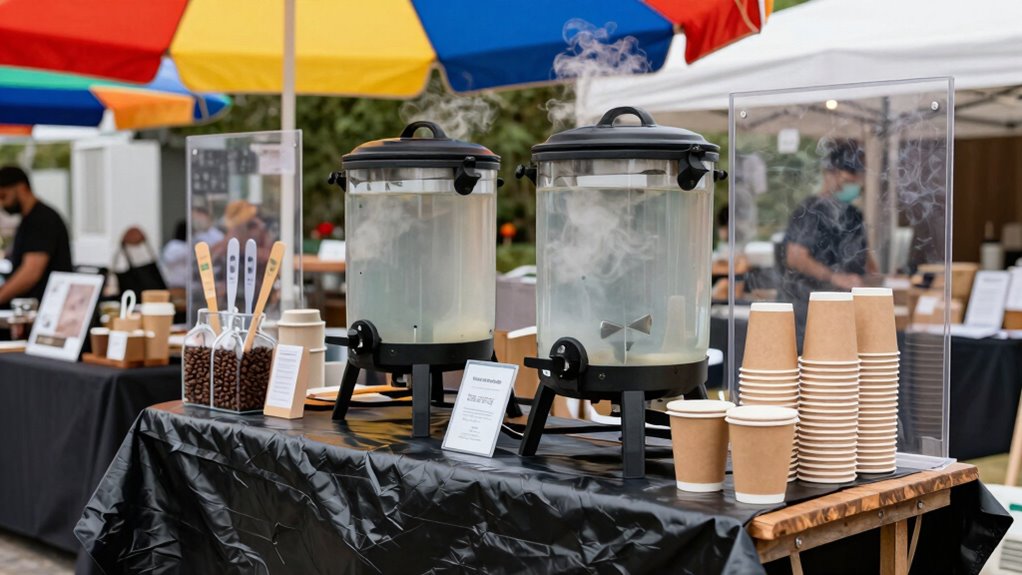 safe outdoor coffee practices