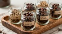 selective coffee bean tasting