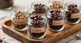 selective coffee bean tasting