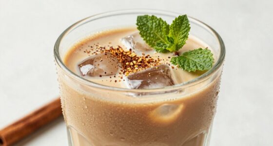 spiced cardamom iced latte